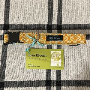 Joss Bloom Orange/Blue XOXO Unique Dog Collar